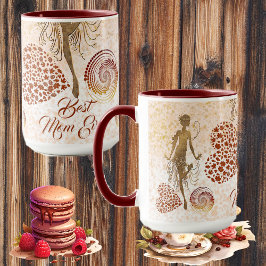 Mug Meilleure maman Jour Danseuse Coeur Spiral Mère's 
