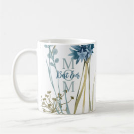 Mug Meilleure Maman Jour des Mères Monogramme Floral