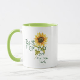Mug Meilleure maman #maternsday Cadeau de tournesol pe