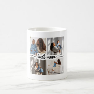 Mug Meilleure Maman Personnalisée 4 Photo Collage