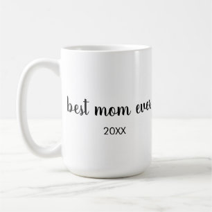 Mug Meilleure maman personnalisée B&W datée