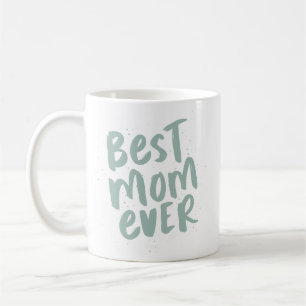 Mug Meilleure maman que jamais moderne tendance verte 