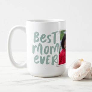 Mug Meilleure maman que jamais photo moderne vert saug