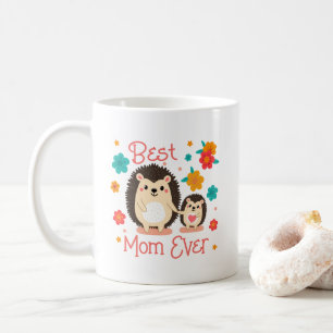 Mug Meilleure Maman Qui Soit Mère et Bébé Hérisson