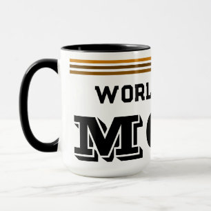 Mug Meilleure Maman Sportsy Brown coupe de café rayé d
