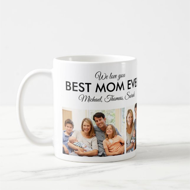 Mug Meilleure Maman Toujours Fête des mères Collage ph (Gauche)