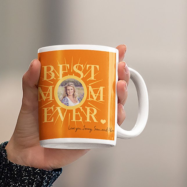 Mug Meilleure maman Toujours soleil photo Fête des mèr (Créateur téléchargé)
