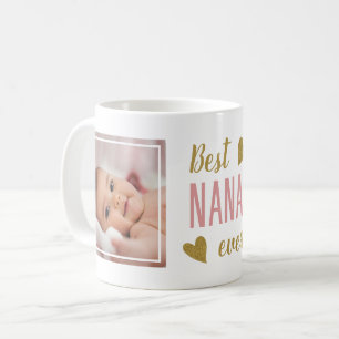 Mug Meilleure Mémé Jamais 2 Photo Rose Et Or Souvenir