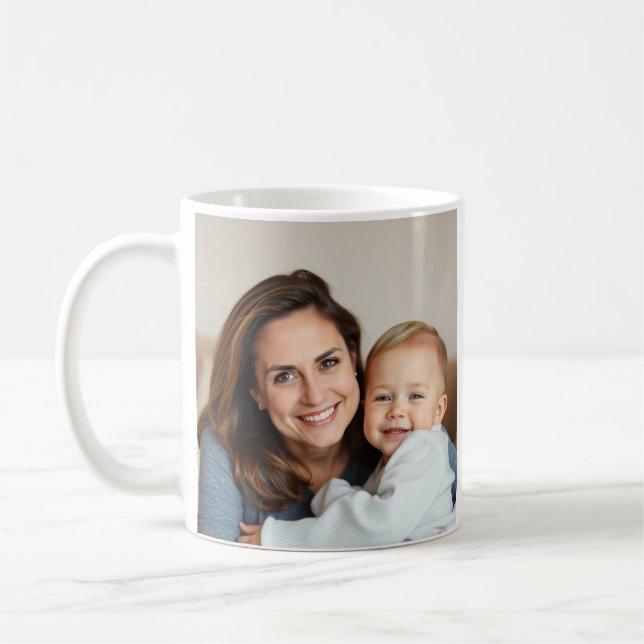 Mug Meilleure MOM jamais personnalisée Photo (Gauche)