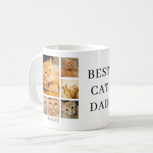 Mug Meilleure photo de papa de chat personnalisée