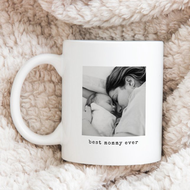 Mug Meilleure photo minimaliste de maman jamais (Créateur téléchargé)