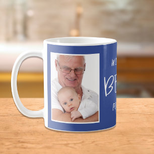 Mug Meilleure Pop Pop Photo personnalisée Blue du mond