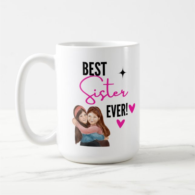 Mug Meilleure soeur jamais (Gauche)