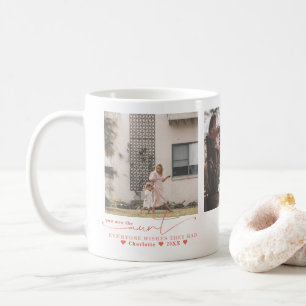 Mug Meilleure tante Collage photo de trois mains écri