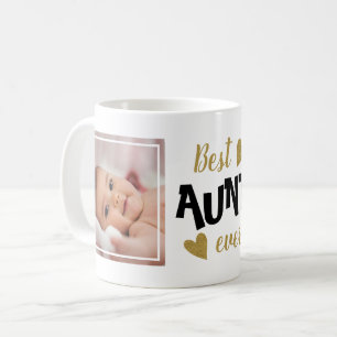 Mug Meilleure Tante Ever 2 Photo Noir Et Or