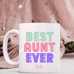 Mug Meilleure tante jamais florale