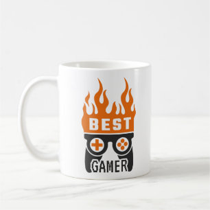 Mug Meilleure typographie de manette de gamer Jeux vid