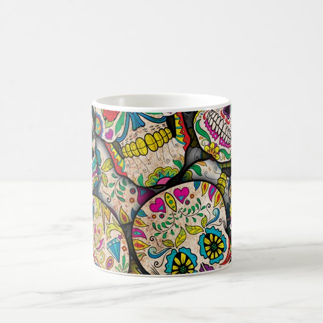Mug Meilleure vente Motif crâne sucre (Centre)