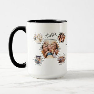 Mug Meilleures Amies Cadeau Personnalisé avec Dix Phot