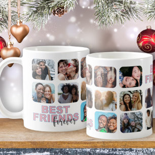 Mug Meilleures Amies Pour Toujours Collage Photo Moder