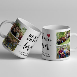 Mug Meilleures amies pour toujours noms de collage de