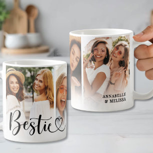 Mug Meilleures Amies Script Cœur Meilleure Amie Photo