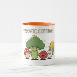 Mug Meilleures Copines Végétales Légume de Dessin An