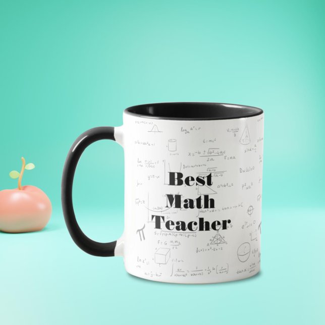 Mug Meilleures formules mathématiques enseignantes et  (Best math teacher mug perfect for retirement, birthday, teacher appreciation day and Christmas)