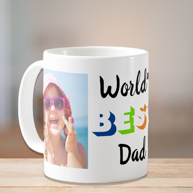 Mug Meilleures photos de papa du monde (Créateur téléchargé)