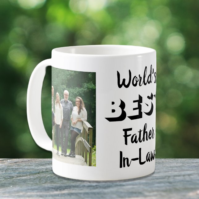 Mug Meilleures photos du beau-père du monde personnali (Créateur téléchargé)