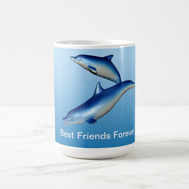 Mug Meilleurs amis bleus de dauphins pour toujours (Centre)