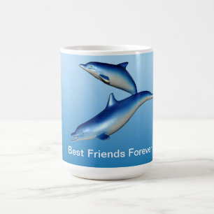 Mug Meilleurs amis bleus de dauphins pour toujours