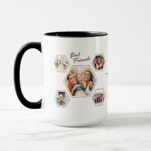 Mug Meilleurs amis Dix‑Photo Noms et année personnalis
