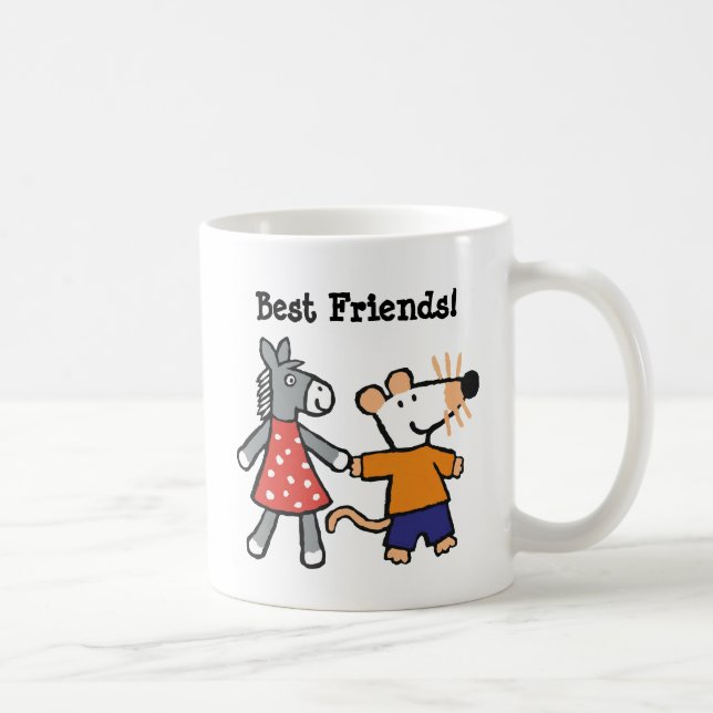 Mug Meilleurs amis Maisy et mains pointillées de prise (Droite)