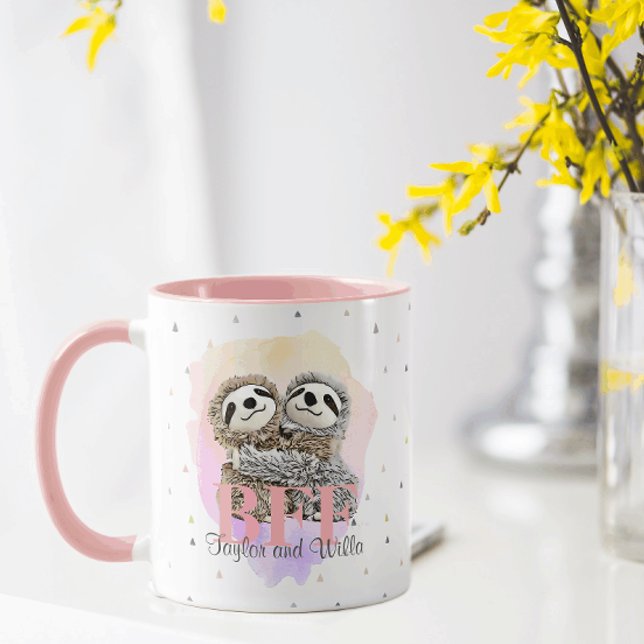 Mug Meilleurs Amis Pour La Fantaisie Hugs Monogramme R (Créateur téléchargé)