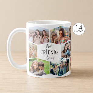 Mug Meilleurs amis pour toujours 14 Collage de photos 