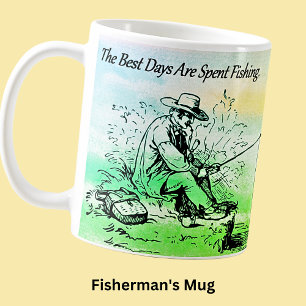 Mug Meilleurs Jours passés à pêcher Jours Pêcheur