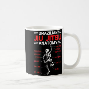 Mug Mélange drôle d'anatomie de Jiu Jitsu brésilien sq