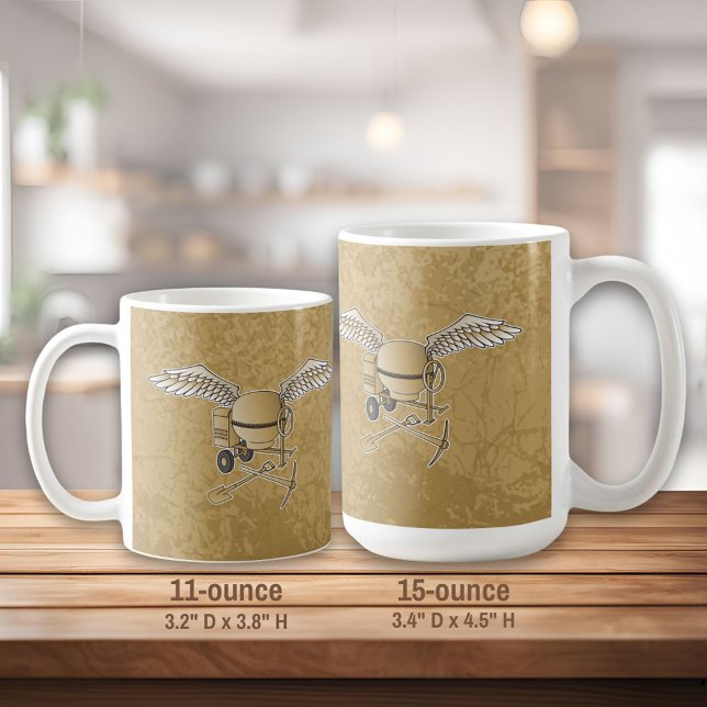 Mug Mélangeur en béton beige (Créateur téléchargé)