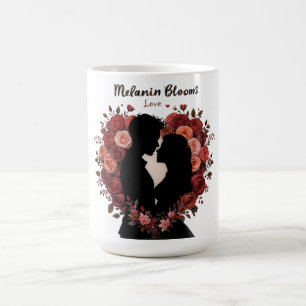 MUG MELANIN BLOOMS ADORE LA JOURNÉE DE VALENTINE
