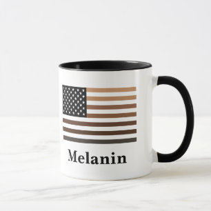 Mug Melanin USA Drapeau Afrique-Amérique Noire