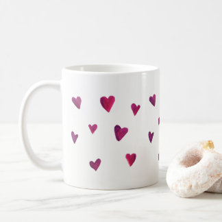 Mug Mélodie de coeur d'aquarelle