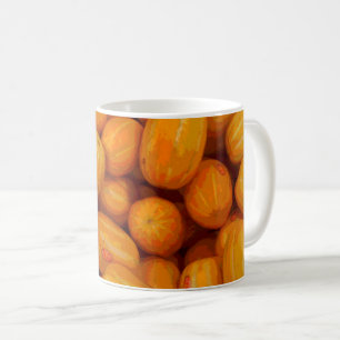 Mug Melons Jaunes Motif dans un design pointu