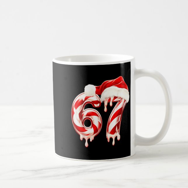 Mug Melting Candy Cane 67 Christmas Design, Santa Hat  (Droite)