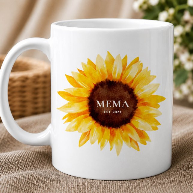 Mug Mema Tournesol (Créateur téléchargé)