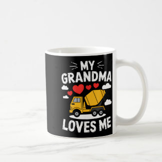 Mug Mémé aime le camion à ciment petit-fils famille mè