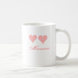 Mug mémé aux coeurs roses