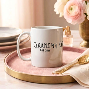 Mug Mémé chic personnalisée nom année