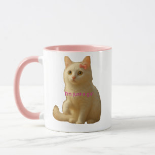 Mug Mème de chat d'esthétique douce et amoureux du caf
