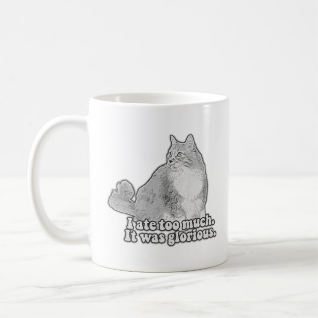 Mug Mème de chat en colère drôle pour les amateurs de  (Gauche)
